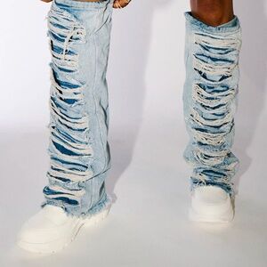 AZALEA WANG TEMPERANCE DENIM SNEAKER BOOT - 9